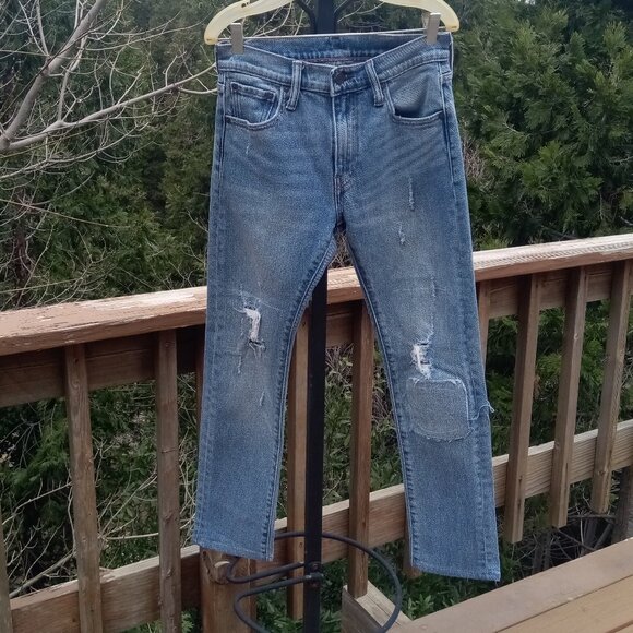 Levi Strauss & Co 505C patched distressed Jeans sz 26 x 32 - Picture 4 of 14